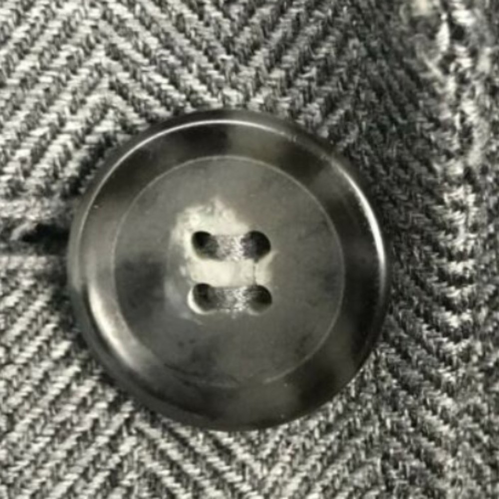 Tahari ASL Grey Herringbone One-Button Blazer  2P - Picture 3 of 5